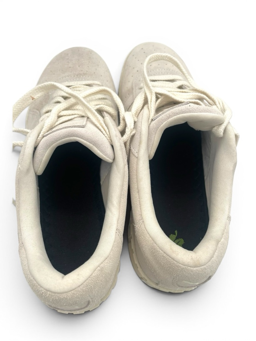 Puma Carina Platform Beige Suede Sneakers Women’s 10 Minimalist Casual - Picture 10 of 11